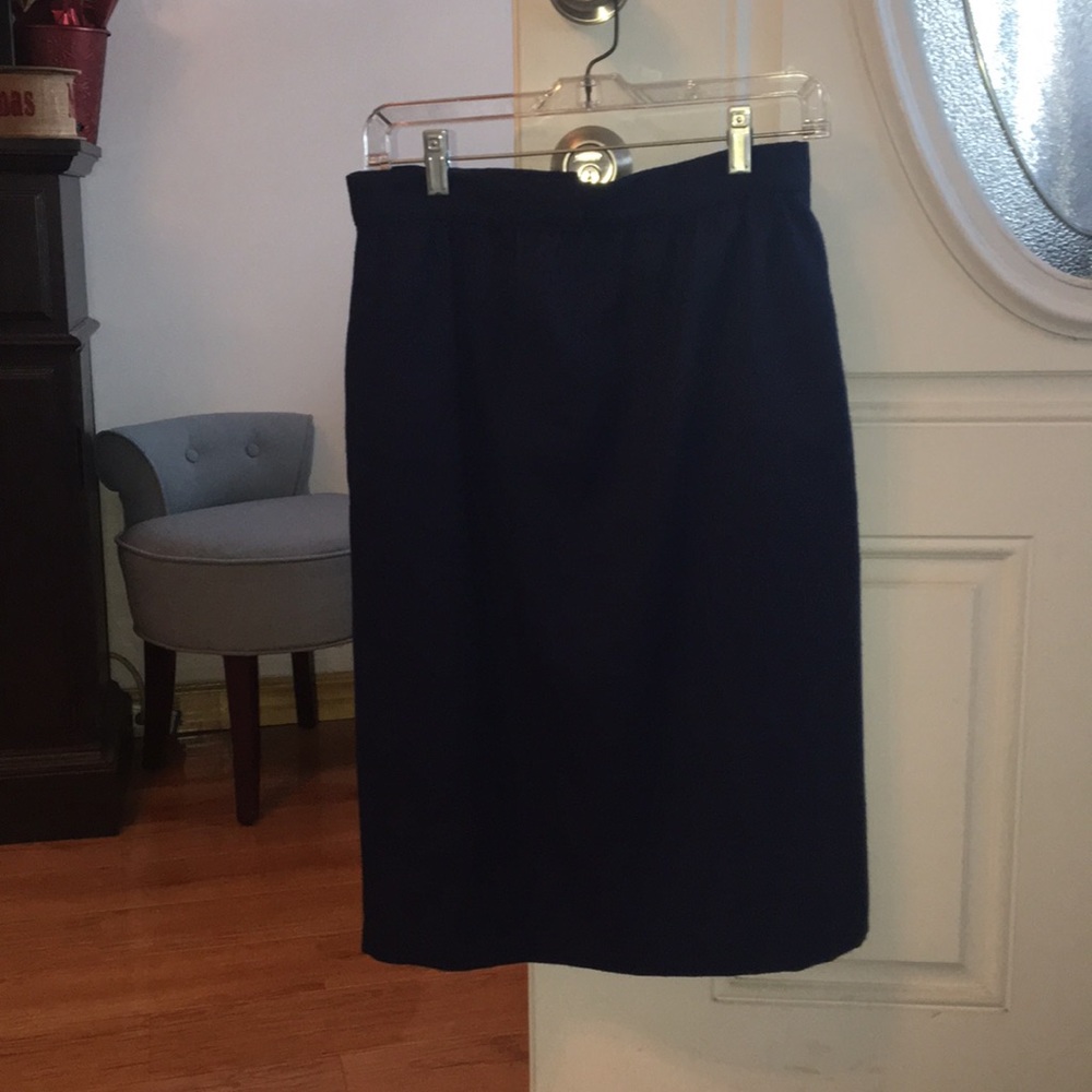 Navy colored skirt